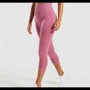 Gymshark Energy Seamless Cropped Leggings-pink